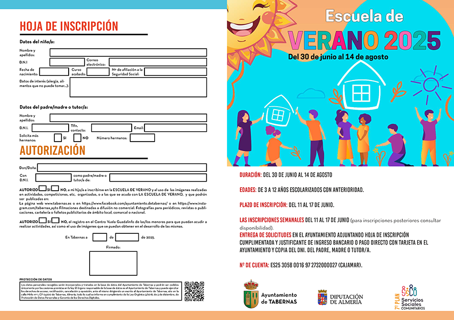 Ficha de inscripción y toda la información para el usuario